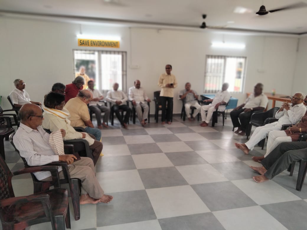 President explaining the origin of Ugadi importence panchanga sravanam, and Ugadi pachchadi .jpeg